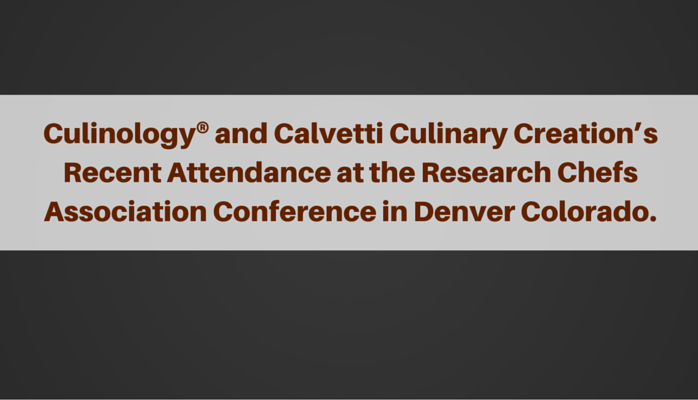 Culinology and the Innovation of Food